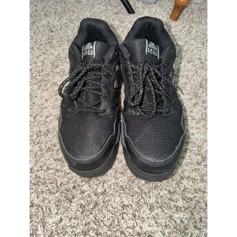New Balance 589 Composite Toe Work Shoes Mens 10 D Black Slip Resistant NICE